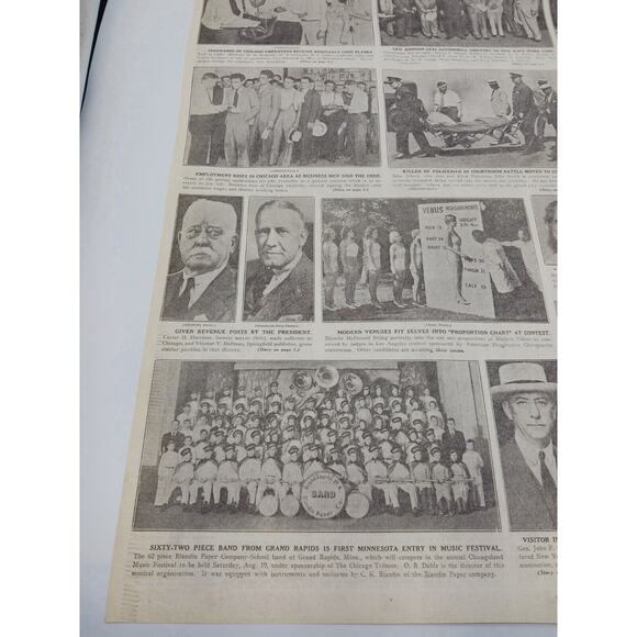 1933 Roosevelt Code Blanks Gen Johnson Automobile Industry Walter Chrysler Plane - Picture 9 of 16